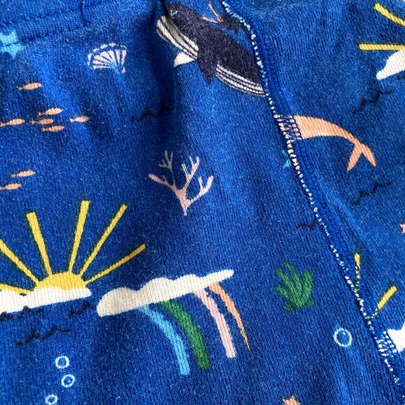 Hanna Andersson Whales and Narwhals Short John Pajamas - 3T or 90cm - Picture 6 of 8